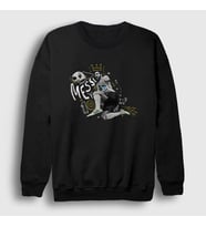 Presmono Unisex Bordo 10 Argentina Soccer Futbol Lionel Messi Sweatshirt 313713tt (Siyah)
