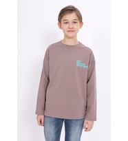 Toontoy Erkek Çocuk Baskılı Sweatshirt (Acı Kahve)