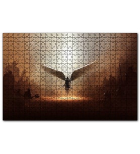 Cakapuzzle Ikarus Kanatlı Şövalye ve Ordular  Puzzle Yapboz MDF (Ahşap) (1000 Parça)