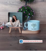 Yılbaşı Hediyesi Fotoğraflı Dekoratif Taş, Kupa Bardak Beyaz Hediye (Model 8)