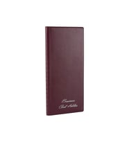 Kartvizit Albümü 4 Sıralı 160 Kartlık Business Card Album 12x26 cm (Bordo)