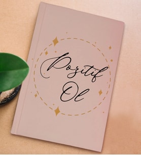 BK Gift Hayat Mottosu Tasarımlı Sert Kapaklı Pudra Pembesi Defter, Arkadaşa Hediye, Yeni İş Hediyesi, Doğum Günü Hediyesi, Anı Defteri (Model 6)