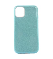 Uyumlu Model Apple iPhone 11 Pro Max Kılıf Simli Parlak Shining Kapak (Mavi)