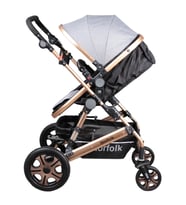 Norfolk Baby Voyage Comfort Air Luxury Çift Yönlü Bebek Arabası - Ayak Örtüsü Hediye (Gri)