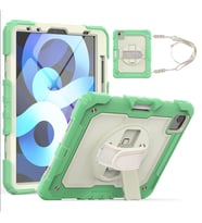 Apple iPad Pro 11 2. Nesil 2020 Kılıf Renkli Strap Zırh Case A2228 A2068 A2230 A (Yeşil)