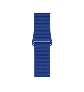 Apple Watch 40mm KRD-09 Mıknatıslı Deri Kordon (Mavi)