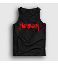 Presmono Unisex Sarı Logo Manowar Atlet 63920tt (Siyah)