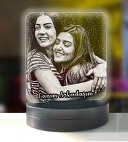 Arkadaşa Hediye Mini Kare 3d Modelli Gece Lambası (2005667)