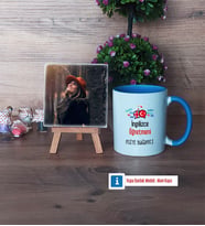 İngilizce Öğretmeni Fotoğraflı Dekoratif Taş, Kupa Bardak Beyaz Hediye Öğretmenler Günü Hediyesi (Model 4)