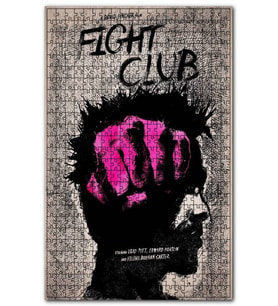 Cakapuzzle Dövüş Kulübü Fight Club Görsel Puzzle Yapboz MDF (Ahşap) (1000 Parça)