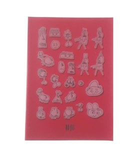60 Yaprak Kareli Defter Plastik Kapak A-5 1 Adet PP Kapak Küçük Boy Kareli Defter 60 Sayfa A5 Desenli Kapak (Kırmızı)