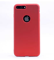 Uyumlu Model Apple iPhone 8 Plus Kılıf Soft Mat Premier Case (Kırmızı)