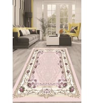 Dijital Kaymaz Taban Yıkanabilir Modern Renkli Salon Halısı Mutfak Halısı Yolluk ND-HT-763 (Pembe)