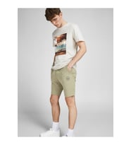Jack & Jones Erkek Günlük Pamuklu Penye Şort 12182595 (Bej)