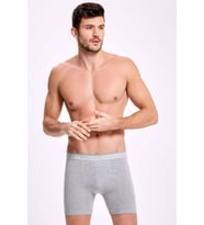 İlke Erkek Uzun Likralı Boxer 005 - 6 Adet (Gri)