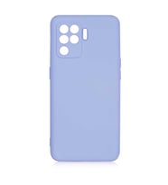 Oppo Reno 5 Lite Kılıf Lansman Tasarım İç Yüzeyi Kadife Silikon (Lila)