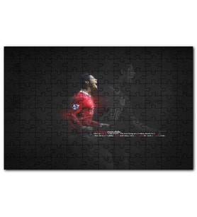 Cakapuzzle Cristiano Ronaldo Şeffaf Yansıma Arkaplan Puzzle Yapboz MDF (Ahşap) (255 Parça)