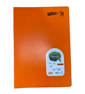 Mynote Text Okul Defteri A4 40yp Çizgili - Kırmızı (Turuncu)