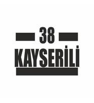 38 Kayserli Araba Sticker siyah 16x9 CM (Siyah)
