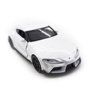 Toyota Supra 1/36 Ölçek 12cm çekbırak(ÖZEL PLAKALI) (Beyaz)