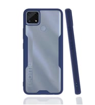 Realme C25 Kılıf Zore Parfe Kenarları Pastel Renk Silikon Kılıf (Lacivert)