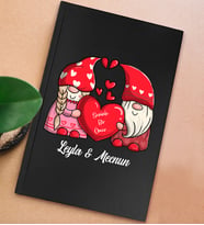 BK Gift Kişiye Özel Sevgili İsimli Sert Kapaklı Siyah Defter, Sevgiliye Hediye, Doğum Günü Hediyesi, Anı Defteri (Model 2)