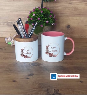 Doğum Günü Hediyesi İsme Özel Kalemlik, Kupa Bardak T Kişiye Özel Hediye (Model 9)