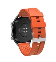 Samsung Galaxy Watch 4 5 6 7 FE 40 40 44 Classic 42 43 46 47 mm Kordon Silikon Ş (Turuncu)