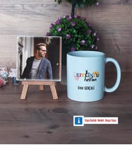 Veteriner Hekim Fotoğraflı Dekoratif Taş, Kupa Bardak Beyaz Hediye (Model 1)
