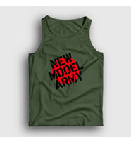Presmono Unisex Beyaz Logo Rock New Model Army Atlet 485581tt (Haki)
