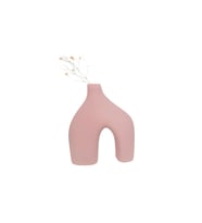 Livava Stoneware Seramik Vazo, 20X17 (Pembe)