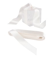 Saten Kurdele 2 CM 10 mt (Krem)