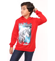 Toontoy Erkek Çocuk Baskılı Sweatshirt (Kırmızı)