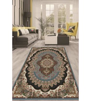 Dijital Kaymaz Taban Yıkanabilir Modern Renkli Salon Halısı Mutfak Halısı Yolluk ND-HT-51 (Kahverengi)