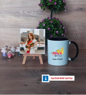 Müzik Öğretmeni Fotoğraflı Dekoratif Taş, Kupa Bardak Beyaz Hediye Öğretmenler Günü Hediyesi (Model 11)