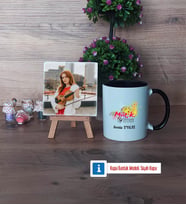 Müzik Öğretmeni Fotoğraflı Dekoratif Taş, Kupa Bardak Beyaz Hediye Öğretmenler Günü Hediyesi (Model 11)