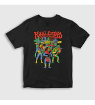 Presmono Unisex Çocuk Beyaz Band King Gizzard And The Lizard Wizard T-Shirt 489111tt (Siyah)
