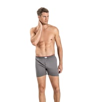 Jiber Erkek Havlu Kemer Pamuklu Boxer 127 - 3 Adet (Gri)