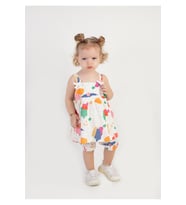 Kız Bebek Tunik Model Şortlu Alt-Üst Takım (Ekru)
