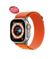 Ultra 2 Akıllı Saat Çelik Kordon Hediyeli Gri Kasa 49mm Nfc Bildirim Sesli Arama Özellikli LG68 (Turuncu)