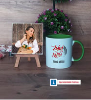 Zabıt Katibi Fotoğraflı Dekoratif Taş, Kupa Bardak Beyaz Hediye (Model 14)