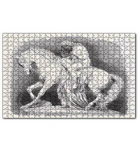 Cakapuzzle Lady Godiva Taş Heykel Puzzle Yapboz MDF (Ahşap) (1000 Parça)