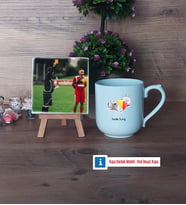 Hakem Fotoğraflı Dekoratif Taş, Kupa Bardak Beyaz Hediye (Model 5)