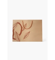 No1 25'li Floral Seri Kraft Çanta (Esmer Ten)