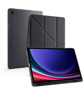 Samsung Galaxy Tab S6 Lite 2024 P620 P610 Kılıf Kalem Bölmeli Trifolding Case 13 (Siyah)
