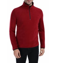 Ghassy Co. Erkek Yarım Fermuarlı Polar 9 Renk (Bordo)