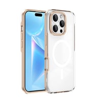 iPhone 16 Pro Kılıf Magsafe Şarj Özellikli Çıkarılabilir Arka Yüzeyli Polar Kılıf (Gold)