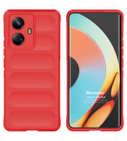 Microsonic Realme 10 Pro Plus 5G Kılıf Oslo Prime Yeşil (Kırmızı)
