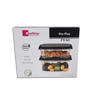 Moonstar proplus double ikili saklama kabı hava sızdırmaz200ML+1400ML-PRO-233 (Siyah)