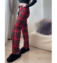 Kadın Kadife Pijama Altı Eşofman Pamuklu (Karışık)